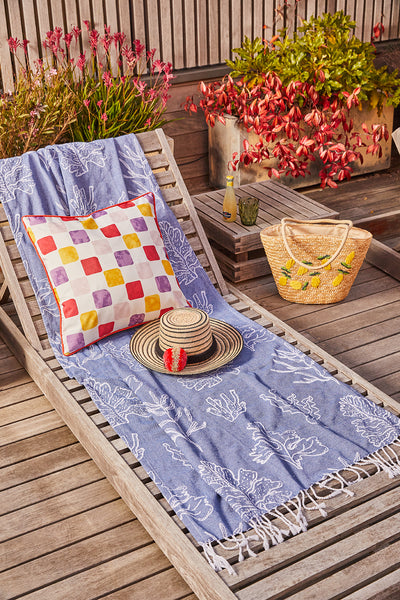 Radiance Outdoor Cushion 50x50x12cm Coral Multi; ETA Early October