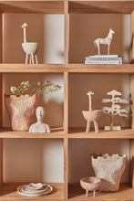 Load image into Gallery viewer, Mara Giraffe Bowl 21x16x33cm Whitewash; ETA Mid Septemeber
