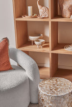 Load image into Gallery viewer, Elodie Pearl Ottoman 40x40x42cm Natural; ETA Mid Septemeber
