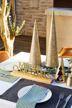 Load image into Gallery viewer, Holly Jolly Deco X-Mas Tree Hammered Large 13x13x57cm Gold; ETA Early September
