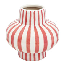 Load image into Gallery viewer, Jaimie Stripe Vase 16.5x16.5x16cm Bubblegum; ETA Late September
