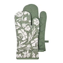 Load image into Gallery viewer, Jasmine Oven Mitt 2pk 19x35cm Forest
