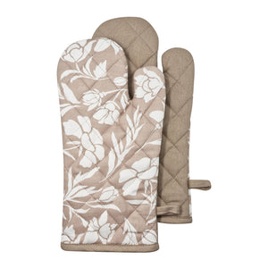 Jasmine Oven Mitt 2pk 19x35cm Nude