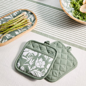 Jasmine Pot Holder 2pk 21x21cm Forest