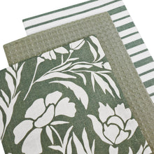 Load image into Gallery viewer, Jasmine Tea Towel 3pk 50x70cm Forest Multi
