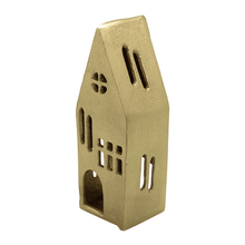 Load image into Gallery viewer, Jolly Holiday House Tall 6x5x17cm Gold

