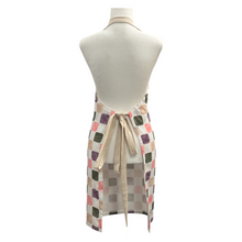 Load image into Gallery viewer, Joya Checkered Apron 83x68x0.2cm Pink Purple Multi; ETA Early October
