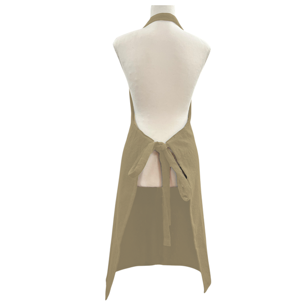 Jules Cotton Linen Apron 83x68x0.3cm Beige; ETA Early October