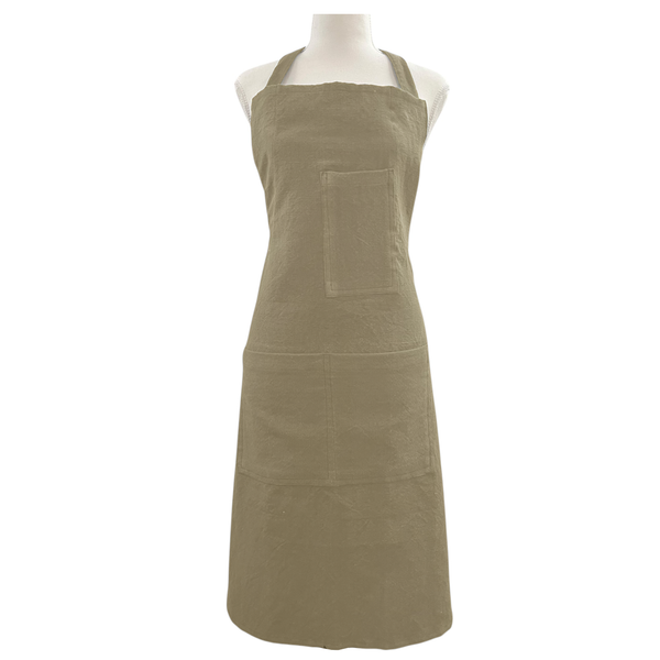 Jules Cotton Linen Apron 83x68x0.3cm Beige; ETA Early October