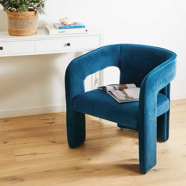 Julian Arm Chair 69x66x73cm Navy