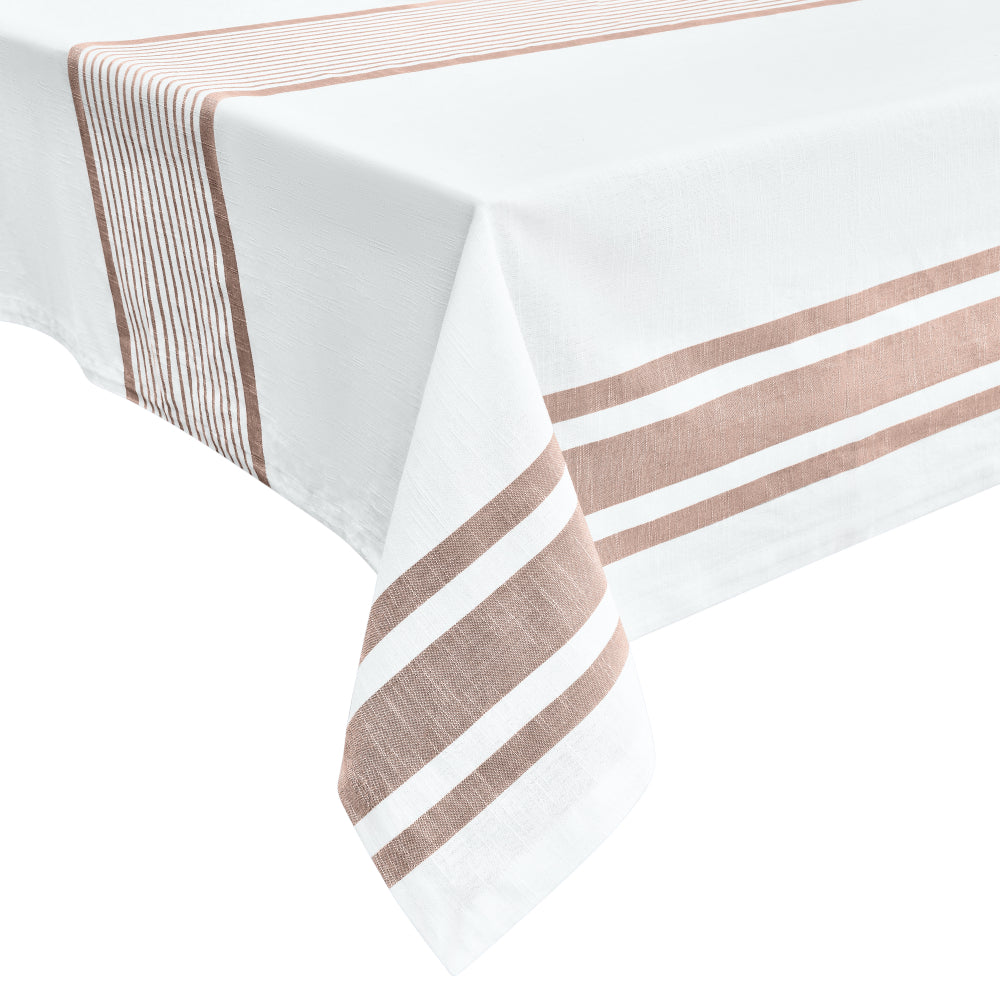 Kaileb Tablecloth 150x250cm Cocoa & Ivory
