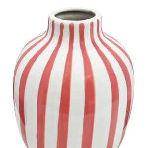 Kellin Stripe Vase 16x16x20.5cm Bubblegum