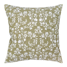 Load image into Gallery viewer, Kennedy Cushion 50x50cm Olive &amp; Ivory
