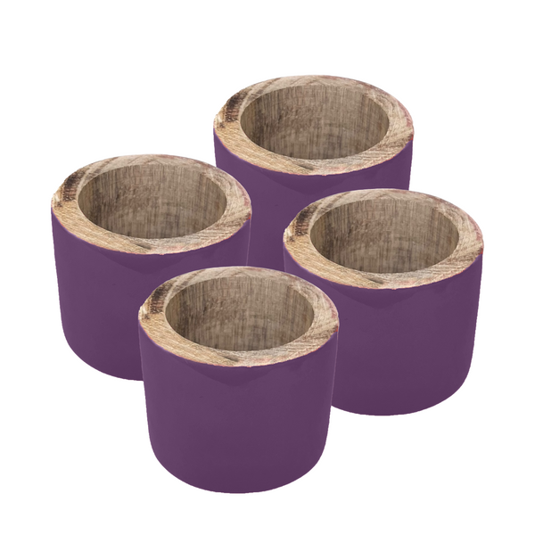 Kevin Napkin Rings 4pk 3.8x5x5cm Purple; ETA Early October