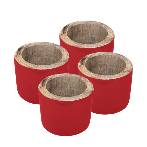 Kevin Napkin Rings 4pk 3.8x5x5cm Red; ETA Early October