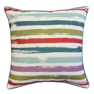 Kookaburra Outdoor Cushion 50x50x12cm Green & Ivory Multi; ETA Early October
