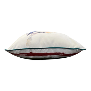 Kookaburra Outdoor Cushion 50x50x12cm Green & Ivory Multi; ETA Early October