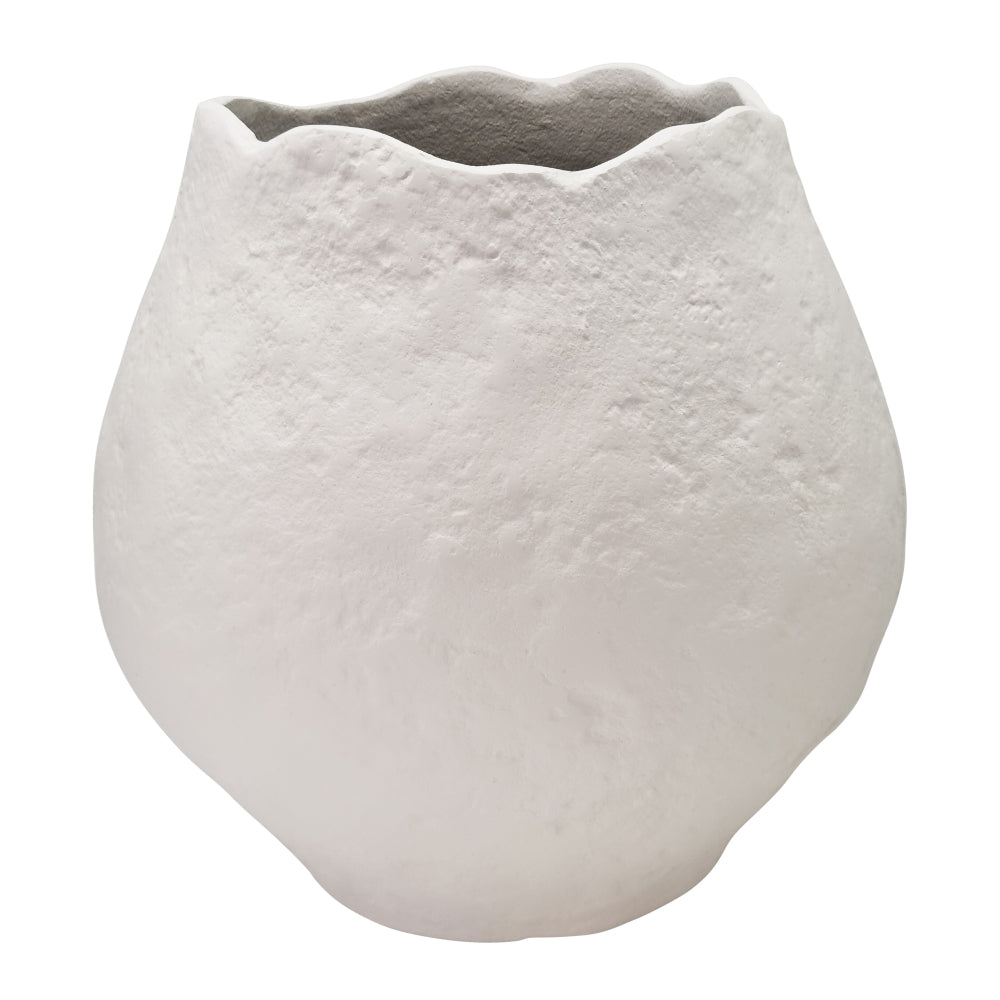 Kristen Wide Vase 27x19x27cm White