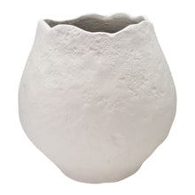 Load image into Gallery viewer, Kristen Wide Vase 27x19x27cm White
