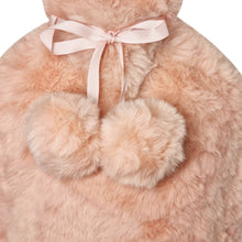 Load image into Gallery viewer, Layla Faux Fur Hotwater Bottle 37x22cm Soft Pink; ETA End March

