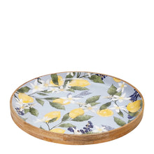 Load image into Gallery viewer, Lemon Round Serving Tray 38x38x4cm Sky; ETA Early January
