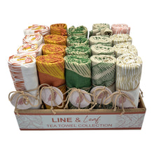 Load image into Gallery viewer, Line &amp; Leaf Set of 20 Tea Towel 50x70x0.2cm Multi; ETA Early October
