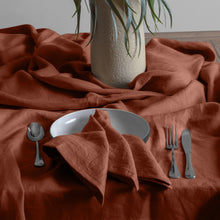 Load image into Gallery viewer, Linen Collection 4pk Napkins 50x50cm Rust; ETA Mid December
