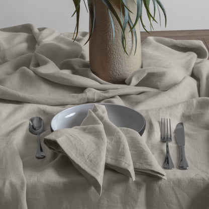Linen Collection Tablecloth 150x270cm Stone