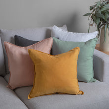 Load image into Gallery viewer, Linen Collection Cushion feather filled 50x50cm Blush
