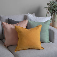 Load image into Gallery viewer, Linen Collection Cushion feather filled 50x50cm Blush; ETA Mid December
