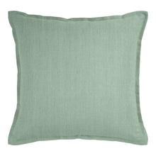 Load image into Gallery viewer, Linen Collection Cushion feather filled 50x50cm Mint; ETA End July

