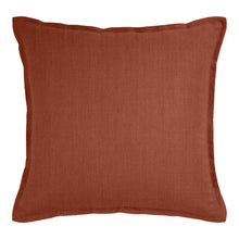 Load image into Gallery viewer, Linen Collection Cushion feather filled 50x50cm Rust; ETA End July
