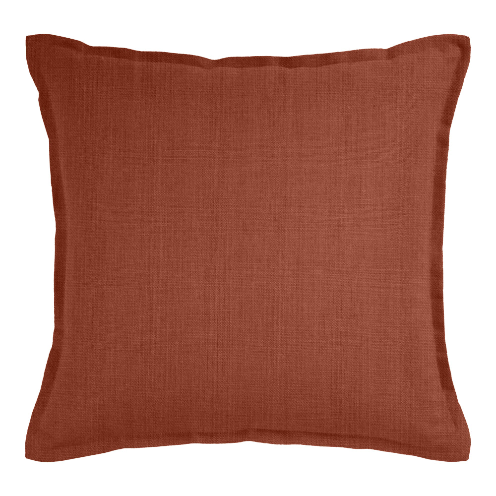 Linen Collection Cushion feather filled 50x50cm Rust; ETA End July