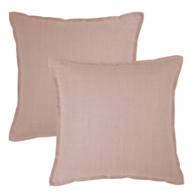 Load image into Gallery viewer, Linen Collection Euro Cushion Cover 2PK 65x65cm Blush
