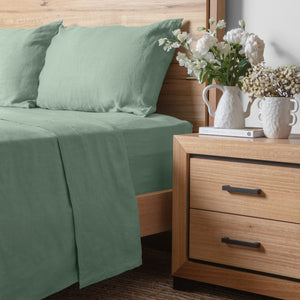 Linen Collection King Sheet Set Mint