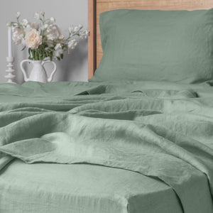 Linen Collection King Sheet Set Mint