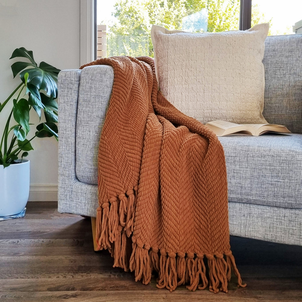 Louie Throw 130x160cm Pecan