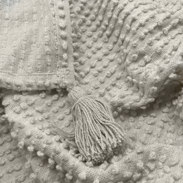Luna Throw 130x170x1cm Ivory; ETA Early October