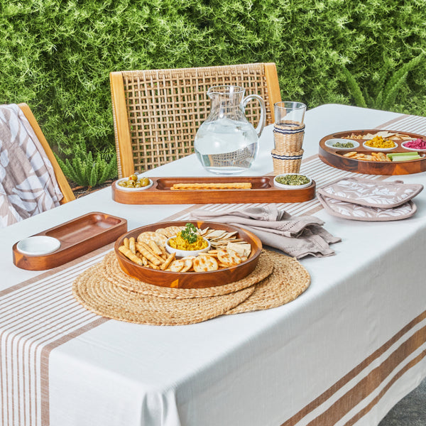 Madden Jute Placemat 4 Pack Oval 35x50cm Natural