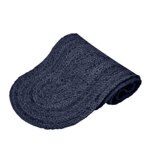 Load image into Gallery viewer, Madden Jute Runner Oval 37x180cm Navy
