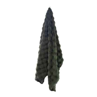 Mallow Faux Fur Throw 130x180cm Forest Green