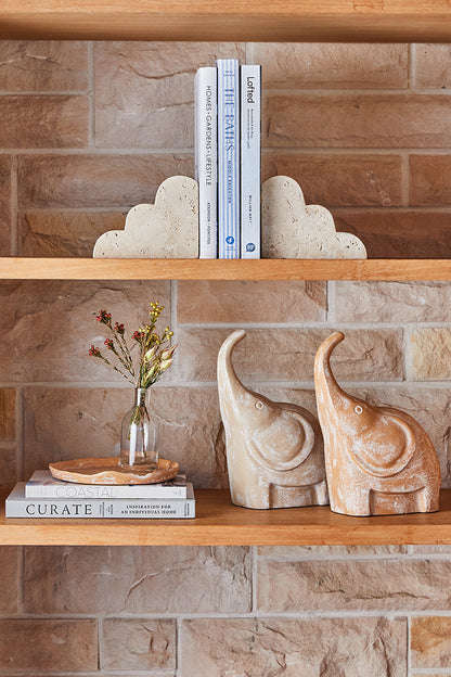 Mara Elephant Sculpture 21x12x28cm Terracotta