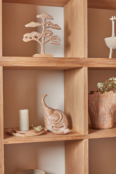 Mara Elephant Sculpture 21x12x28cm Terracotta