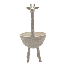 Load image into Gallery viewer, Mara Giraffe Bowl 21x16x33cm Whitewash; ETA Mid Septemeber
