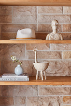 Load image into Gallery viewer, Mara Giraffe Bowl 21x16x33cm Whitewash
