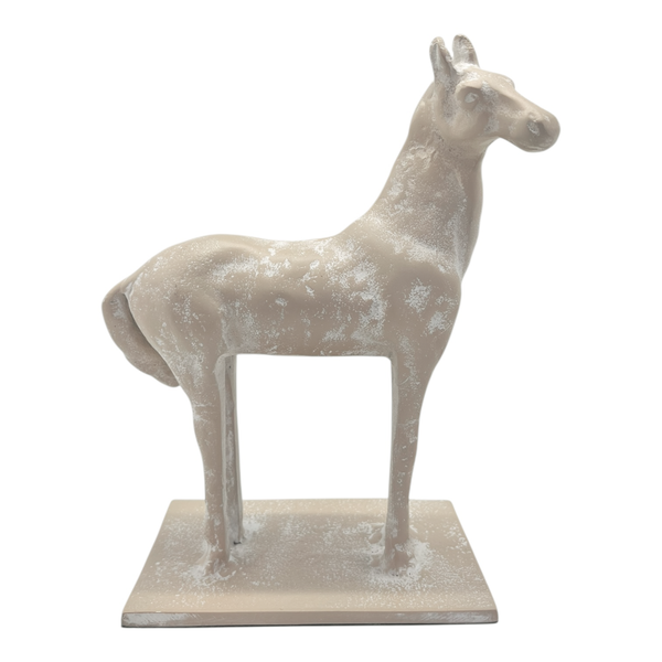 Mara Horse Sculpture 18x10x22cm Whitewash; ETA Mid Septemeber