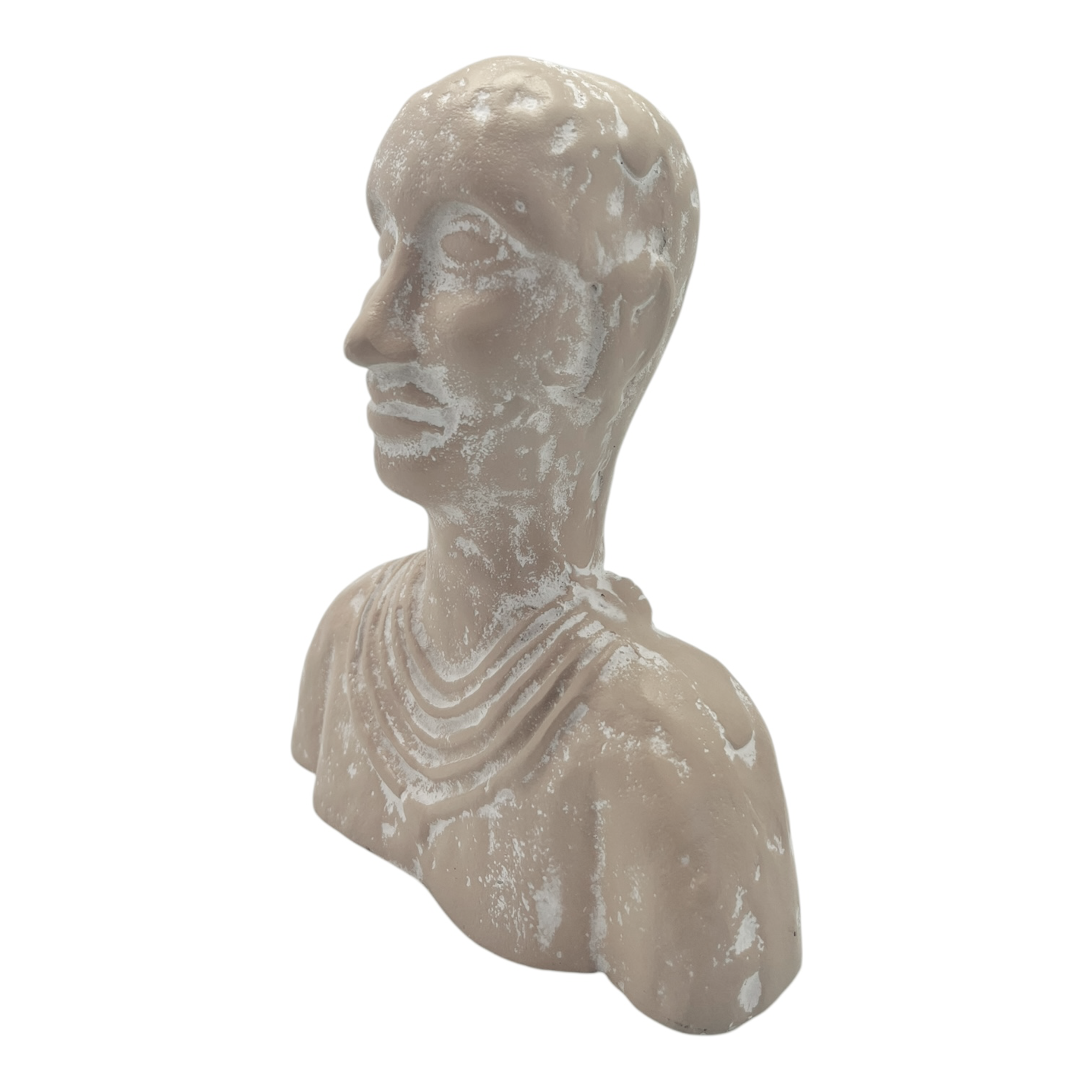 Mara Lady Face Sculpture 18x10x20cm Whitewash