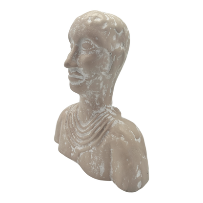 Mara Lady Face Sculpture 18x10x20cm Whitewash