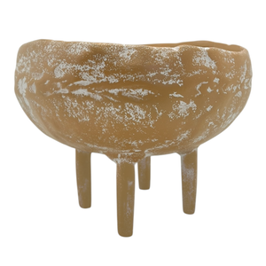 Mara Round Bowl with Legs 18x17x13cm Terracotta; ETA Mid Septemeber