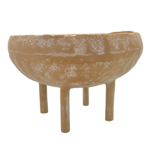 Load image into Gallery viewer, Mara Round Bowl with Legs 26x26x17cm Terracotta; ETA Mid Septemeber
